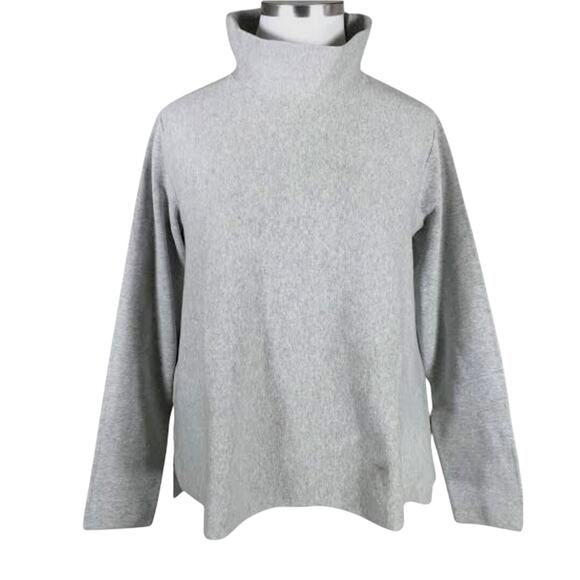 COS Grey Aline Funnel Neck Sweater Size M. 100% Cotton - Picture 1 of 6